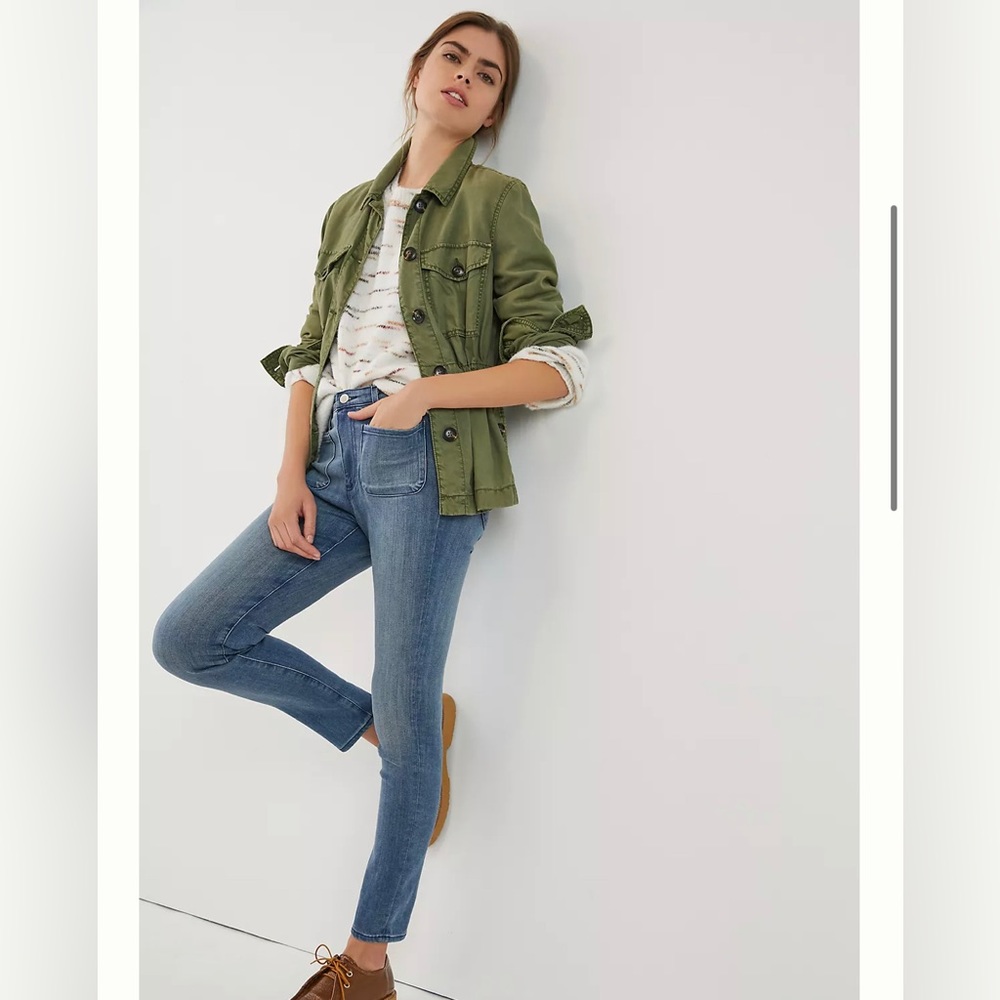 AG The Stevie High-Rise Skinny Ankle Jeans